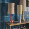 Cone lamp shade silk brown (32x32cm) - Image 4