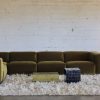 FLAKE couch: element middle, royal velvet, olive - Image 4