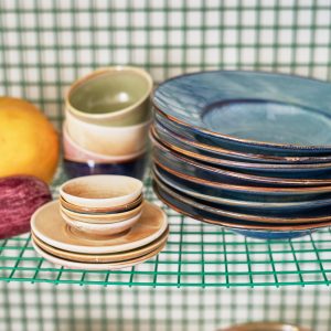 Chef ceramics: pasta plate rustic blue - Image 5