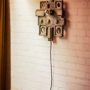 Alternative view of Ceramic relief wall lamp