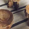 Arched wooden stool - Image 5