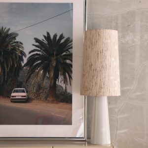 Cone lamp shade silk natural (36x36cm) - Image 5