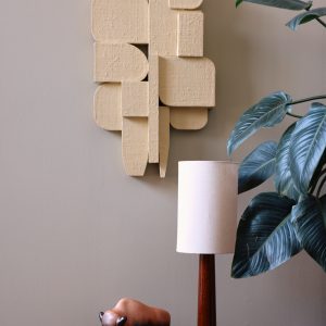 Cylinder lamp shade natural linen (24,5x24,5cm) - Image 4