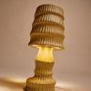 Ceramic table lamp, ochre - Image 4