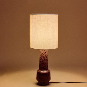 Cylinder lamp shade natural linen (30x30cm) - Image 5