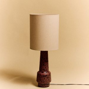 Cylinder lamp shade natural linen (30x30cm) - Image 4