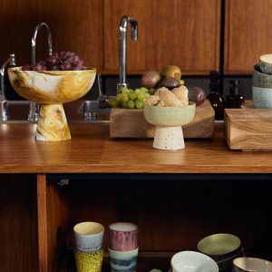 70s ceramics: tapas bowl on base L, slush - Image 5