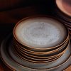 70s ceramics: dinner plates, contrast (set of 2) - Image 4