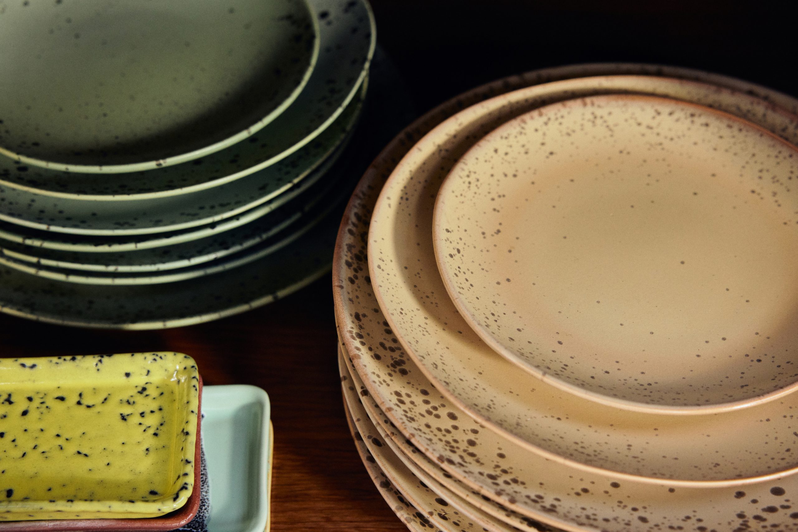 70s ceramics: side plates, grit (set of 2) - Image 4
