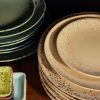 70s ceramics: dinner plates, grit (set of 2) - Image 4