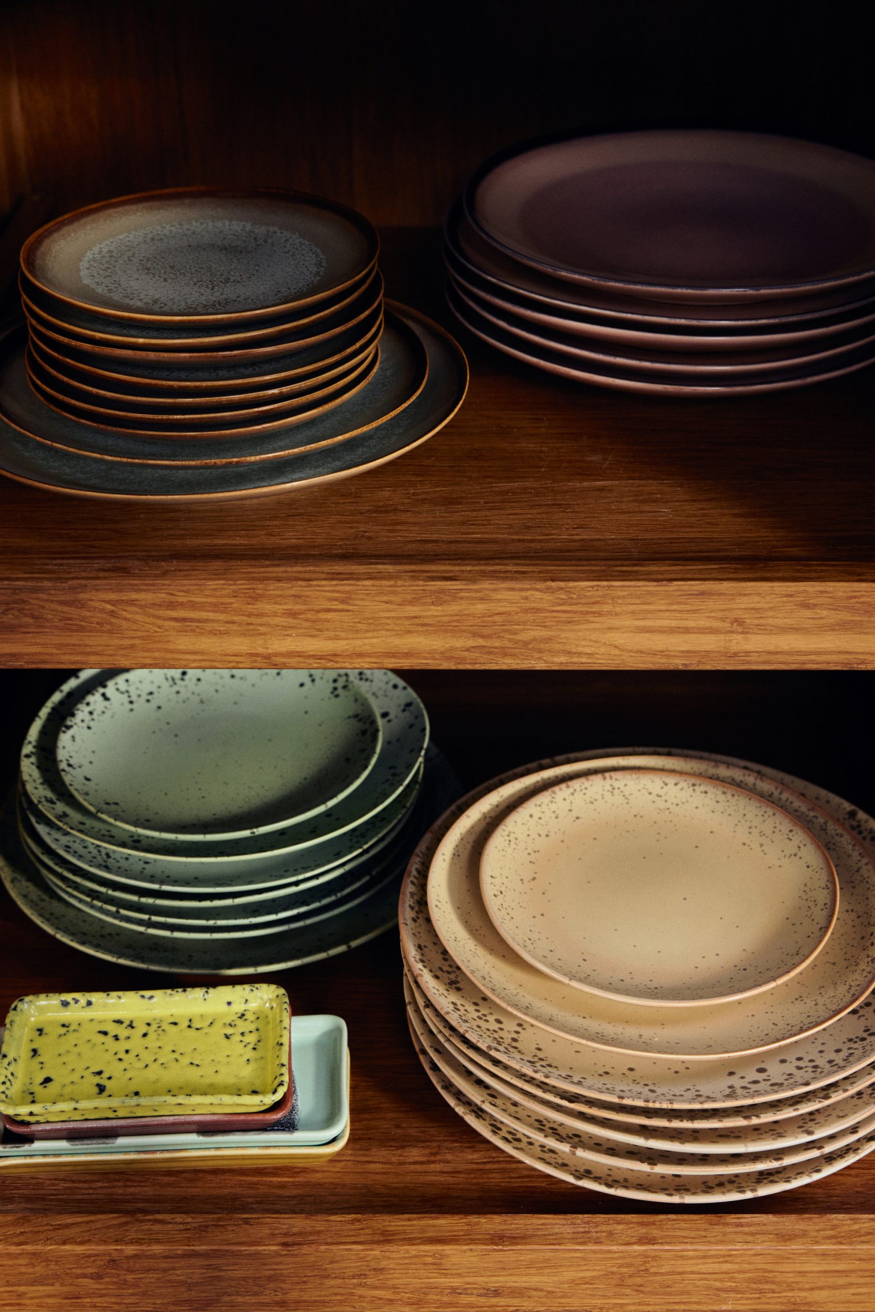 70s ceramics: side plates, grit (set of 2) - Image 5