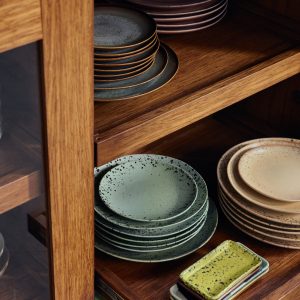 70s ceramics: side plates, fleck (set of 2) - Image 5