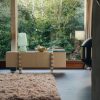 Glassfibre table lamp, petrol blue - Image 3