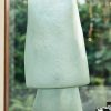 Glassfibre table lamp, petrol blue - Image 4