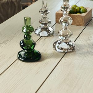 Nienke Sikkema for HKLIVING: candle holder medium, crystal - Image 3