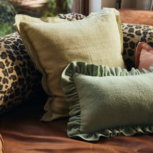 Felt cushion, mint (60x40cm) - Image 5