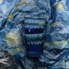 70s ceramics: Van Gogh coffee mugs, starry night (set of 2) - Image 5