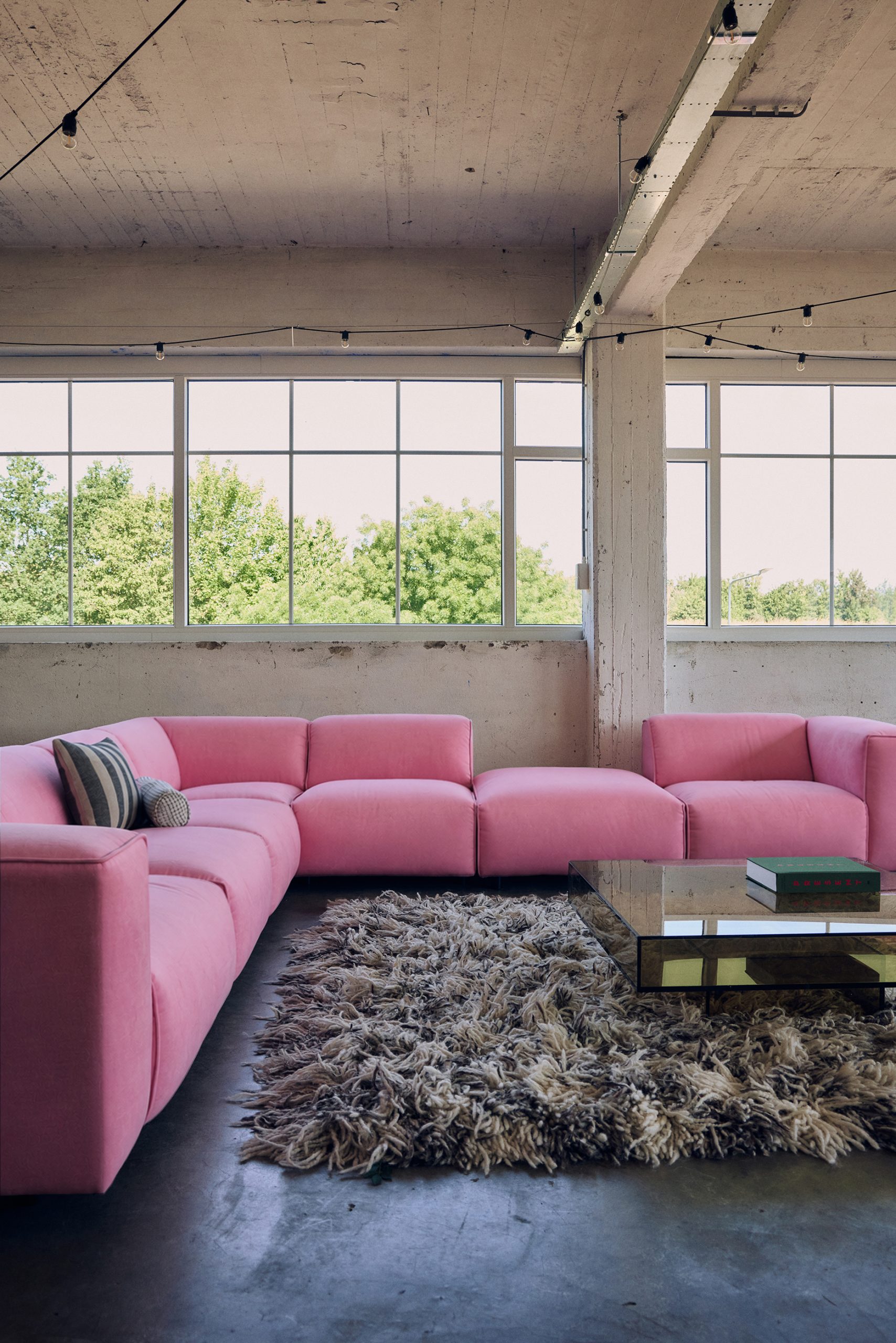 FLAKE couch: element hocker, royal velvet, espresso - Image 5