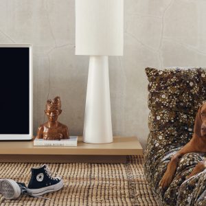 Cone floor lamp base XL cream - Image 3