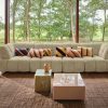 Wave couch: element right high arm, corduroy rib, hay - Image 4
