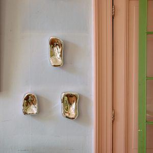 Glass sculpture chrome (set of 4) - Image 3