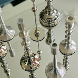 Alternative view of Forged candle holder, no. III