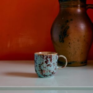 70s ceramics: café mug, patina - Image 3