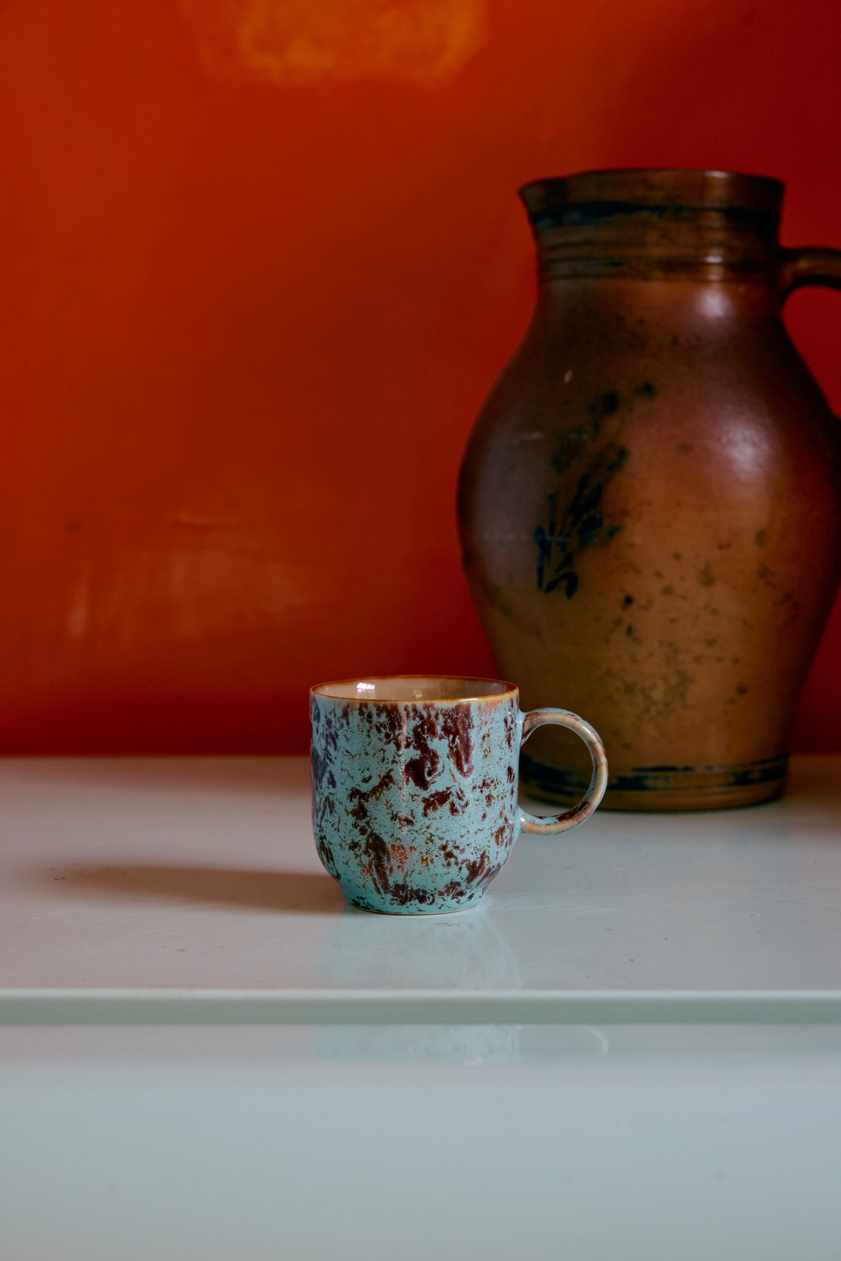 70s ceramics: café mug, patina - Image 3