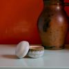 70s ceramics: sugar pot, petal - Image 4