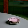 70s ceramics: saucers, doodle (set of 4) - Image 3