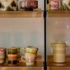 70s ceramics: americano mugs, rococo (set of 4) - Image 4