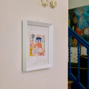 Abstract framed, scrawls (29,5x4,5x37,5cm) - Image 3
