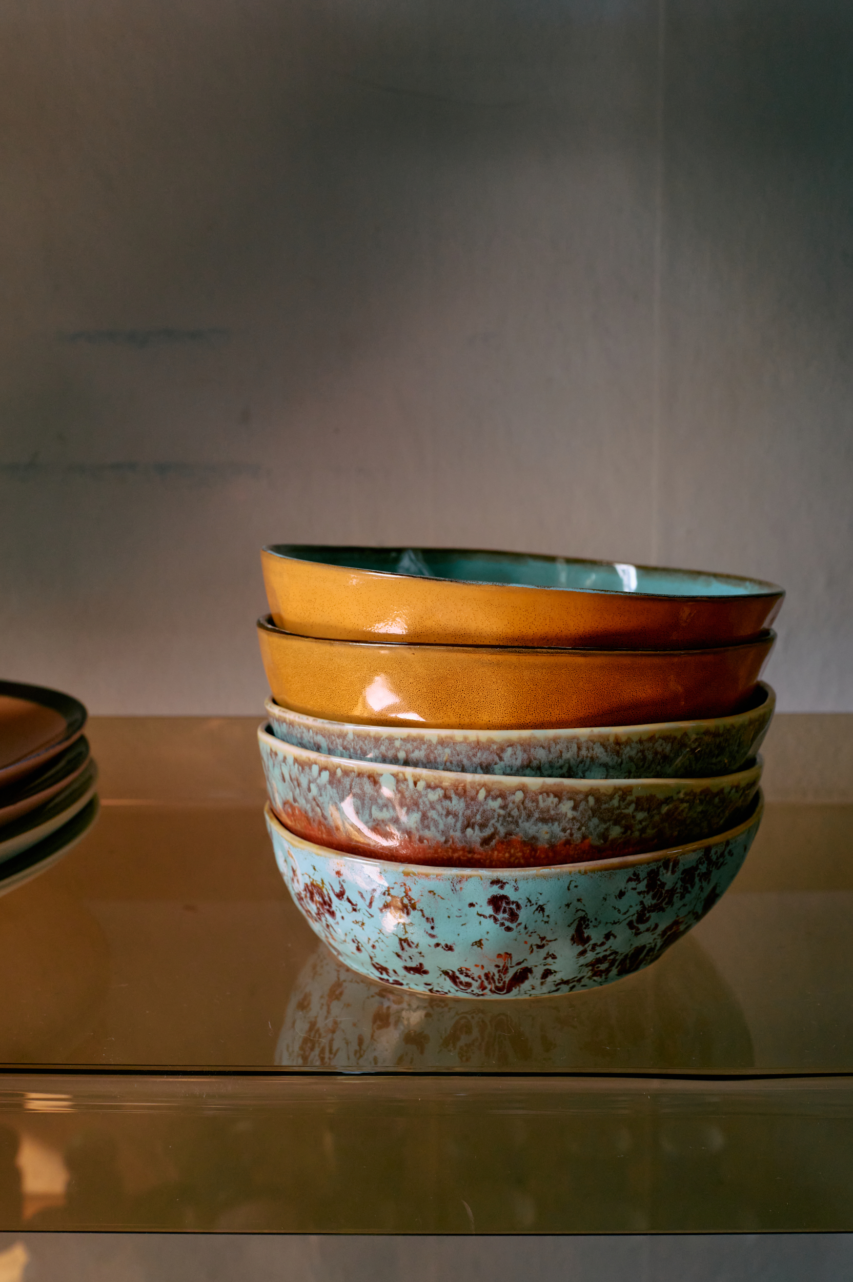 70s ceramics: pasta bowls, patina (set of 2) - Image 4