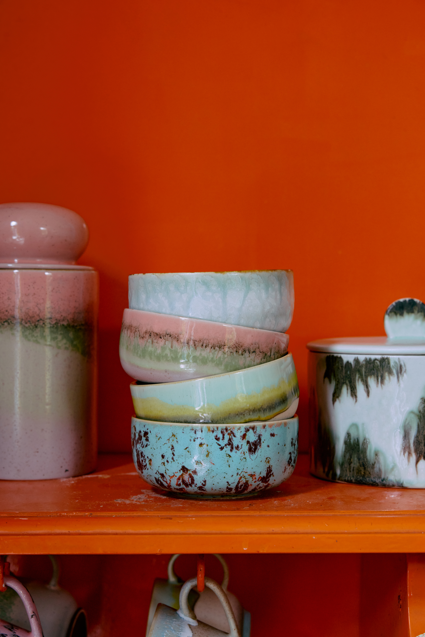 70s ceramics: dessert bowl, petal - Image 5