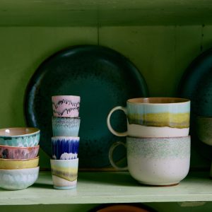 70s ceramics: egg cups, vibrance (set of 4) - Image 4