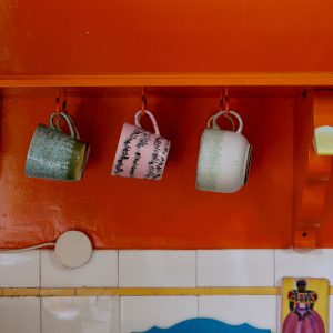 70s ceramics: cappuccino mugs, dada (set of 4) - Image 5
