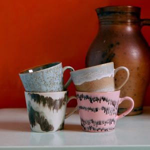 70s ceramics: cappuccino mugs, dada (set of 4) - Image 3