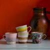 70s ceramics: americano mugs, rococo (set of 4) - Image 3