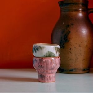 Alternative view of 70s ceramics: lungo mugs, expression (set of 2)