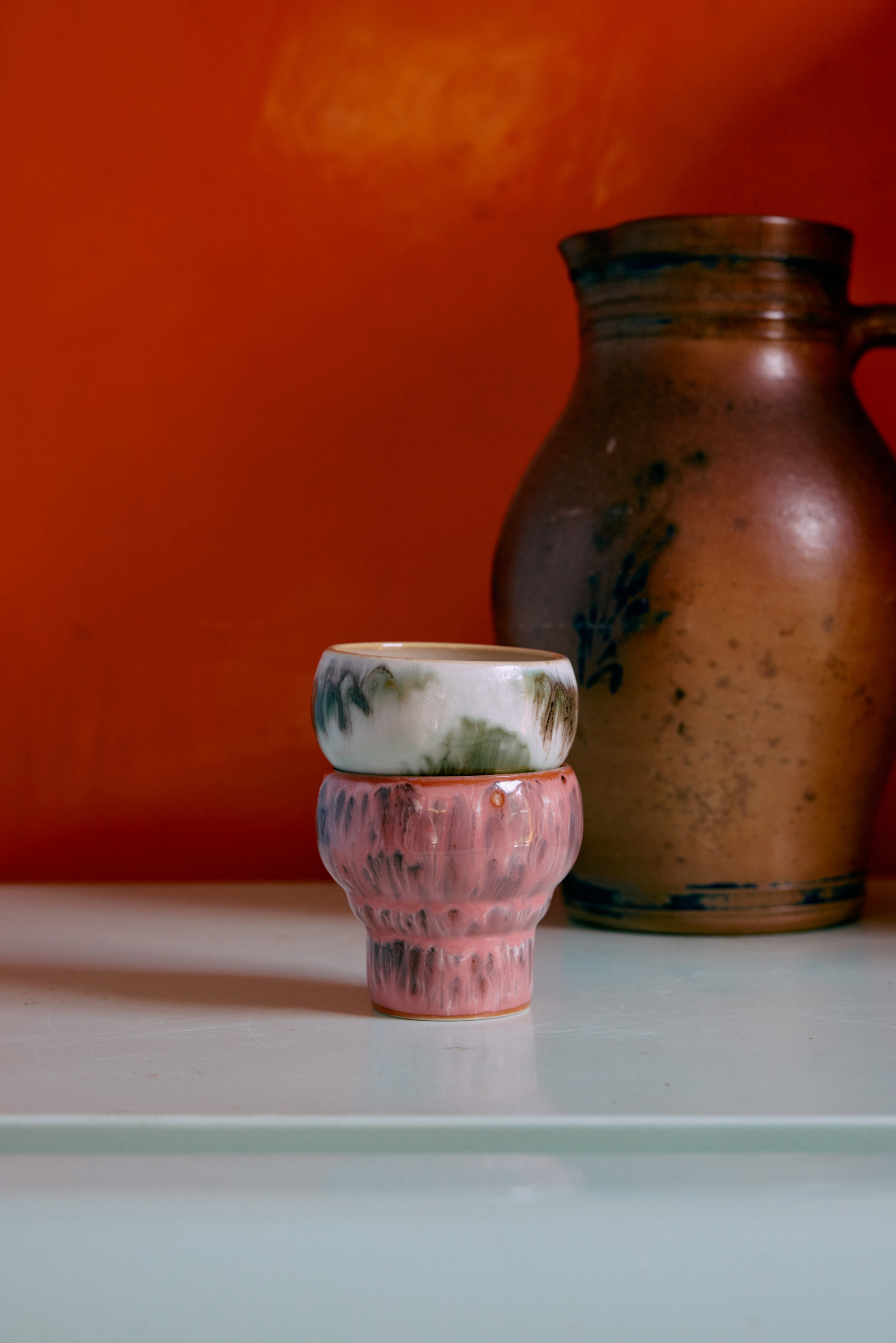 70s ceramics: lungo mugs, expression (set of 2) - Image 2