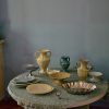 Dining table, pale green, round 130cm - Image 4
