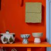 70s ceramics: tapas bowl on base L, slush - Image 4