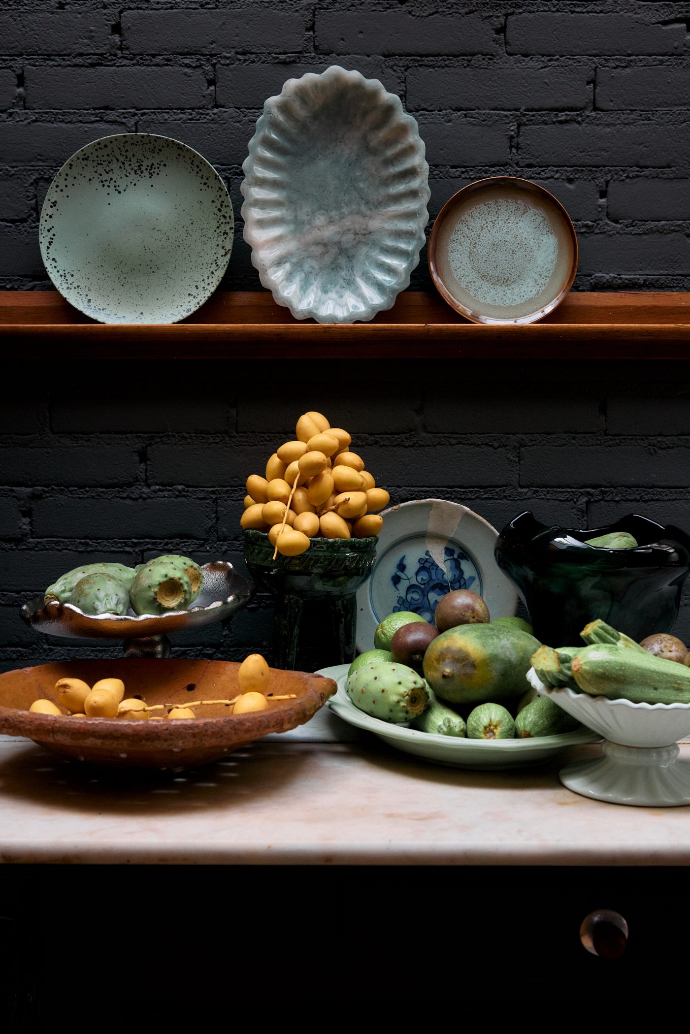 70s ceramics: side plates, fleck (set of 2) - Image 3