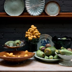 70s ceramics: dessert plates, contrast (set of 2) - Image 4