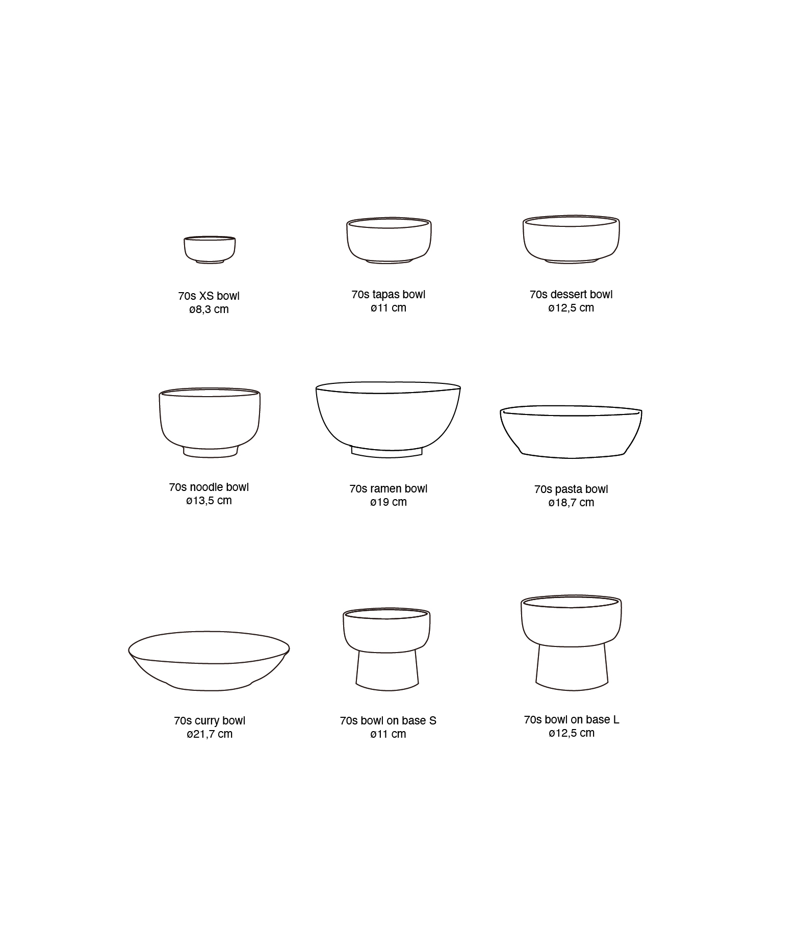 70s ceramics: pasta bowls, golden hour (set of 2) - Image 5
