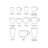 70s ceramics: lungo mugs, symbolist (set of 2) - Image 5
