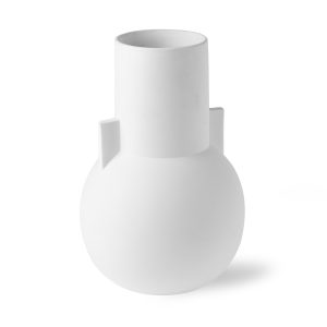 Alternative view of Matt white vase S