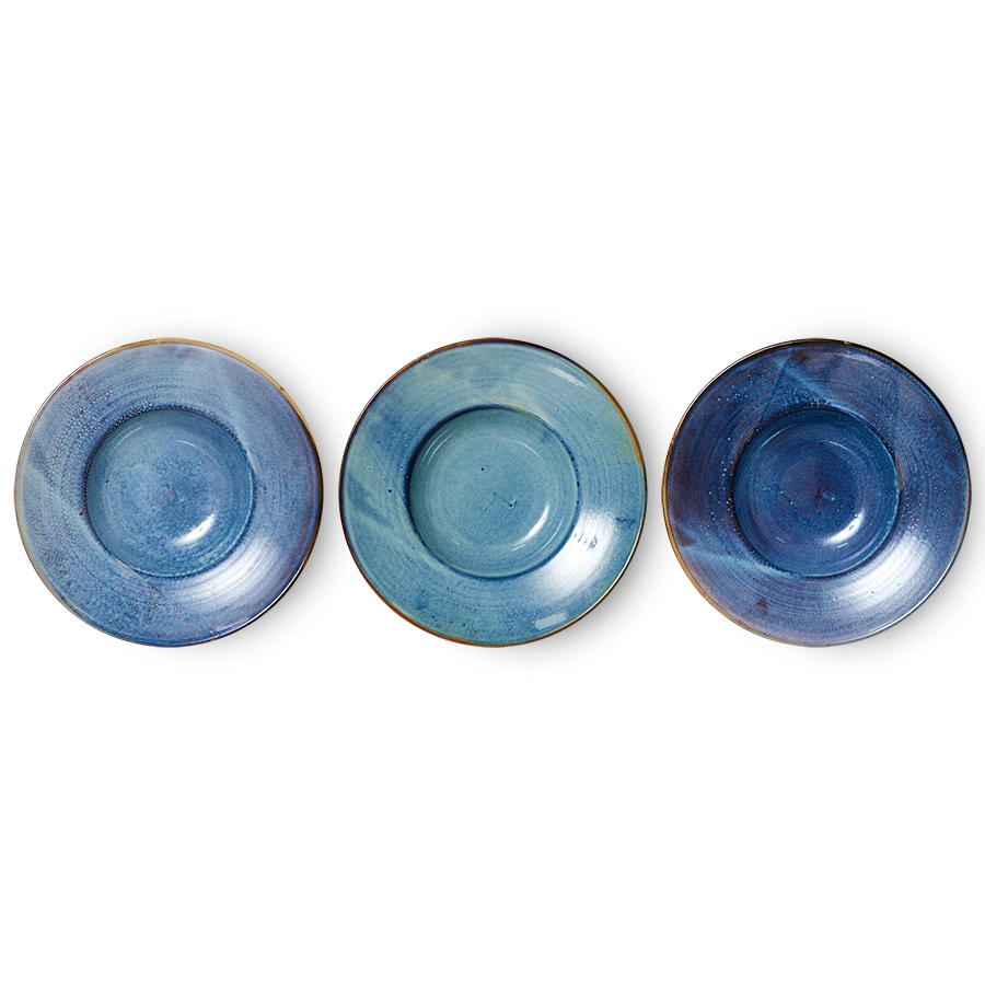Chef ceramics: pasta plate rustic blue - Image 4
