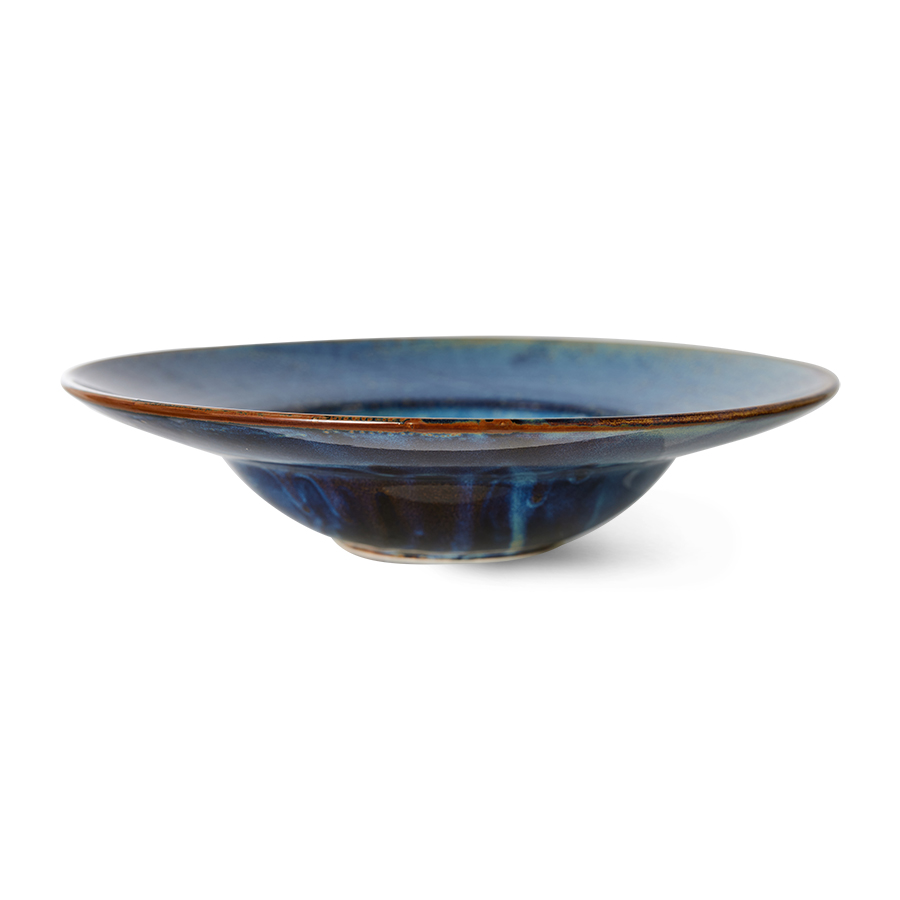 Chef ceramics: pasta plate rustic blue
