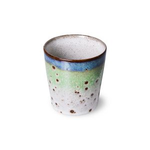 Alternative view of 70s ceramics: coffee mug, comet